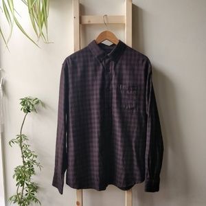 Slate & Stone Plaid Gingham Button Down Shirt XL